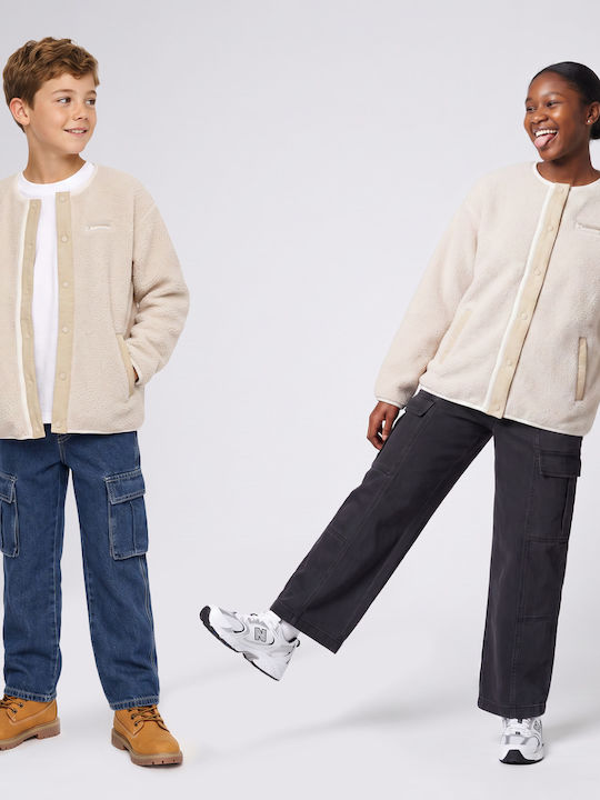 Cardigan pentru copii Fleece Bej Full