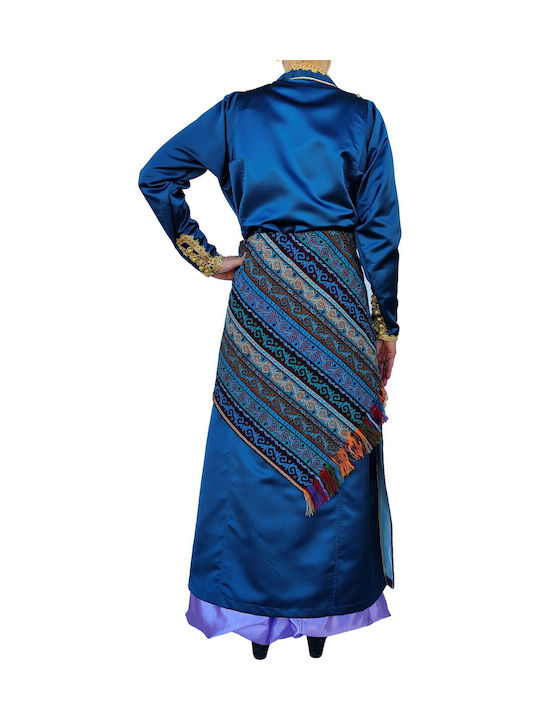 Traditional Pontic Costume with 3 Rows Necklace with 45 Coins