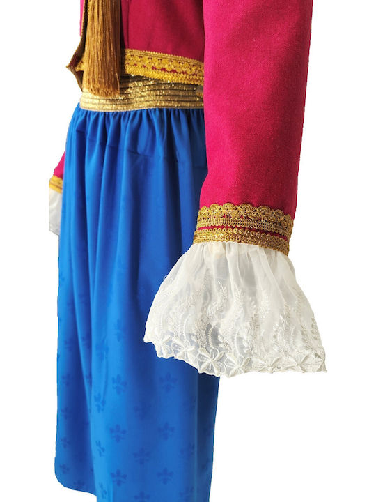 Adults Traditional Costume Amalia with 3 Rows Necklace