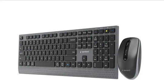 Gembird KBS-WPS-02 Kabelloses Bluetooth Tastatur & Maus Set für Tabletten Englisch (US)
