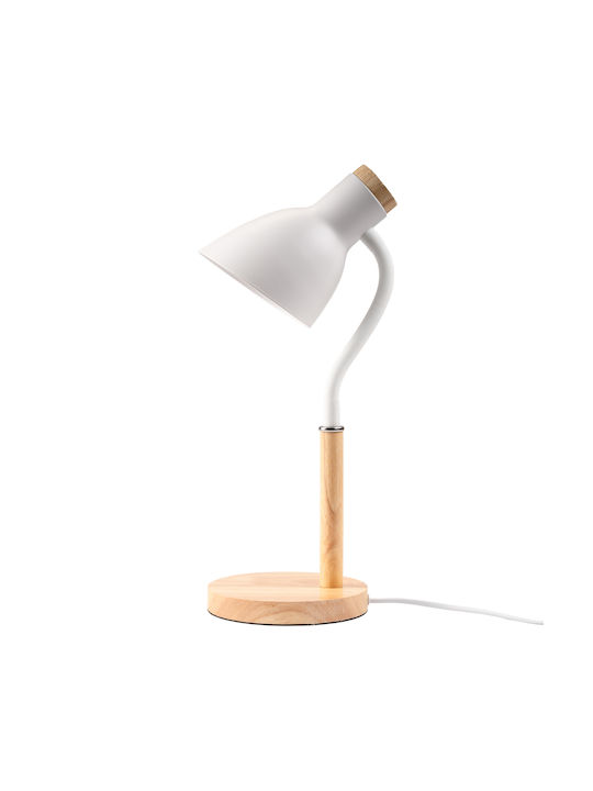 Table Lamp School Decorative Design Table E27 Niko White Illuminated