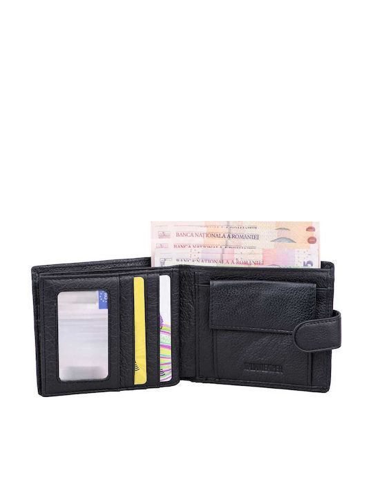 Set cadou Portofel damă + Portofel bărbați Negru-verde Piele naturală Little-vita Options
