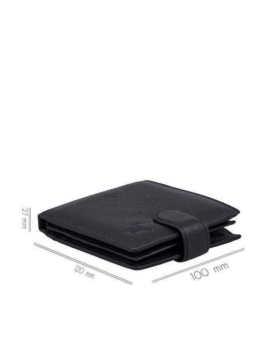 Set cadou Portofel damă + Portofel bărbați Negru-verde Piele naturală Little-vita Options