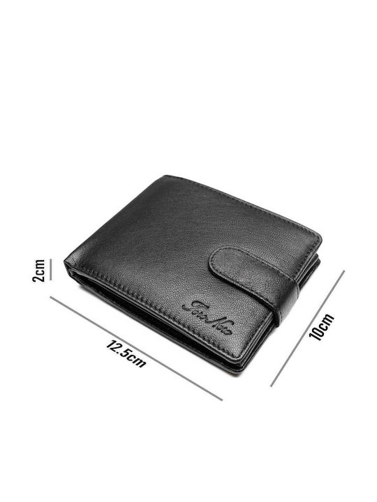 Set cadou Portofel femei + Portofel bărbați Negru-verde Piele naturală Little-viki