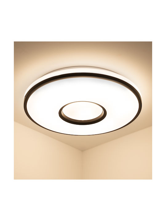 Deckenleuchte Led Wandmontage Verus 72w Cct Weiß Rund 50cm Fernbedienung Lumiled
