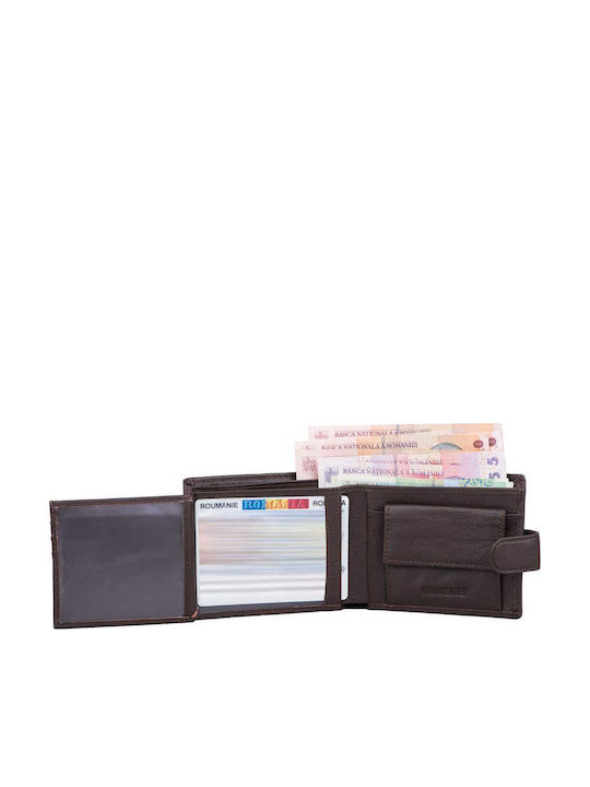 Herrenbrieftasche aus Braun Naturleder Graffette