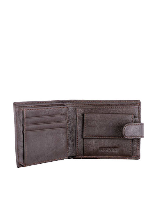 Herrenbrieftasche aus Braun Naturleder Graffette