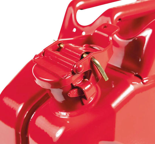 Fuel Canister Made Steel Sheet Capacity 20l Red Color Valpro