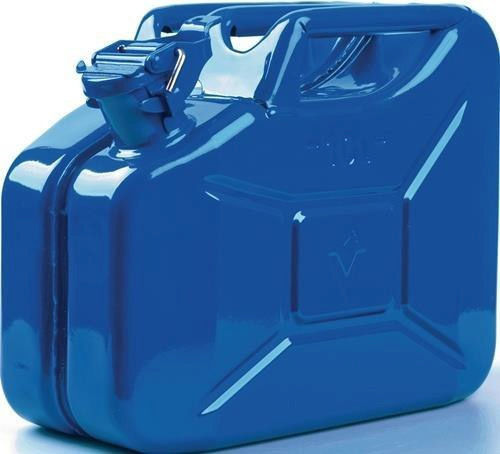 Fuel Canister Made Steel Sheet Capacity 10l Blue Valpro