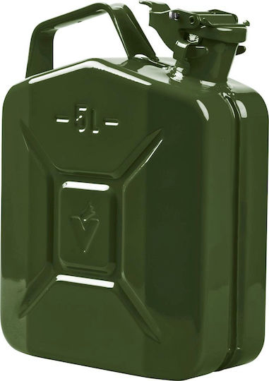 Fuel Canister Made Steel Sheet Capacity 5l Olive Color Valpro New Ean
