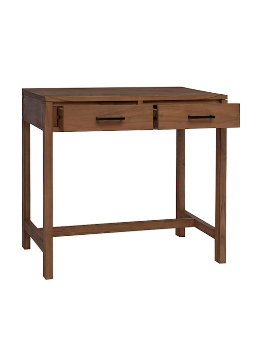 Solid Wood Console Natural W80xD50xH75cm