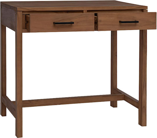 Solid Wood Console Natural W80xD50xH75cm