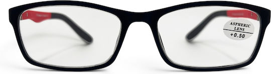 Optosquad Reading Glasses +0.75 In Black Colour 820-2