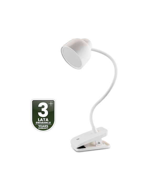 Επιτραπέζιο Φωτιστικό Tesa 2 5w Cct Led Τραπέζια Σχεδίασης Σχολείου Λευκό Lumiled