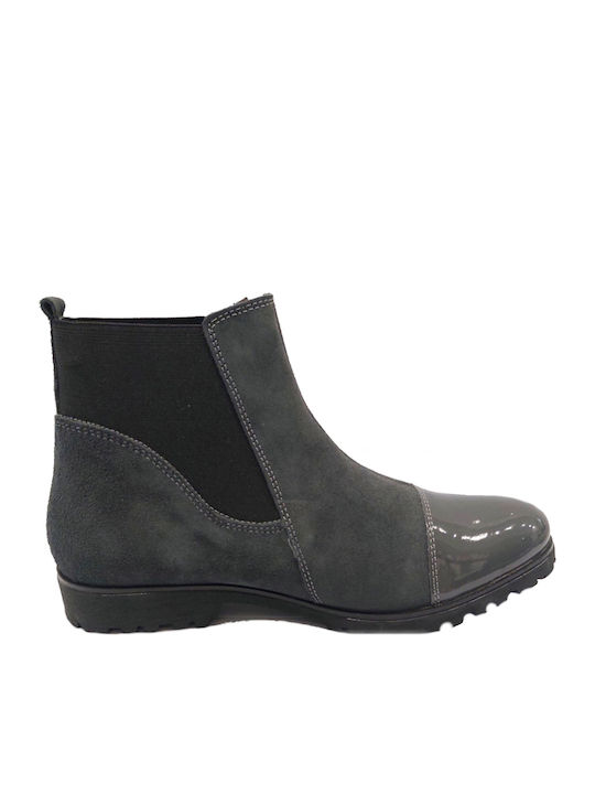 Women's Ankle Boots from Grey Patent Leather