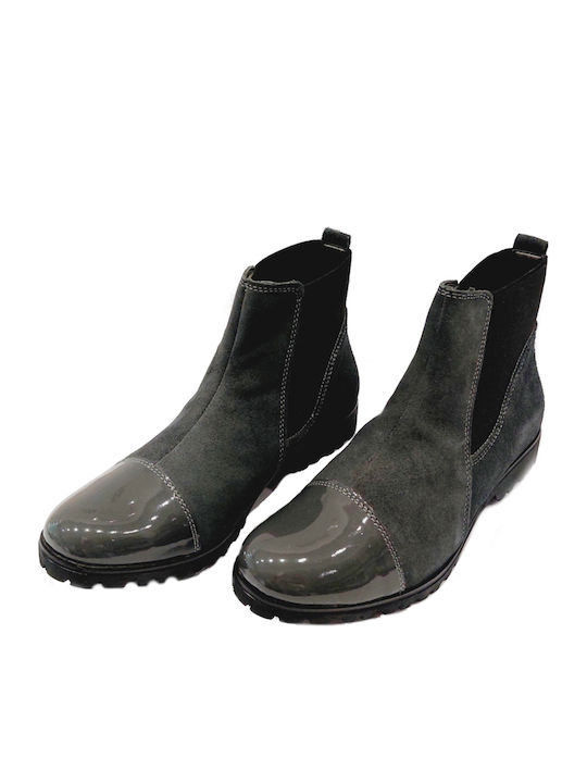 Women's Ankle Boots from Grey Patent Leather