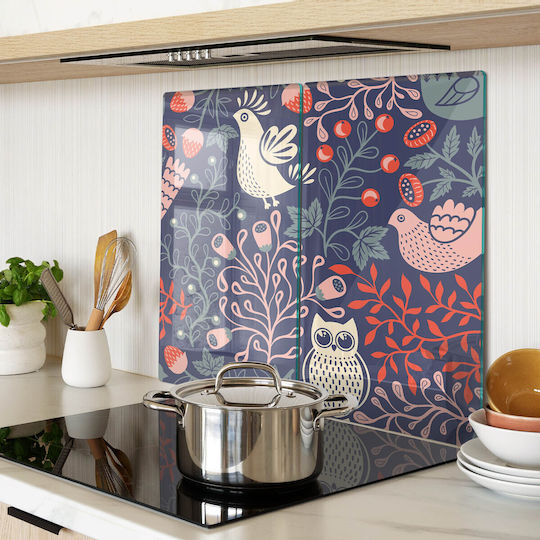 Tulup Schneidebrett Glas Set 52x30cm