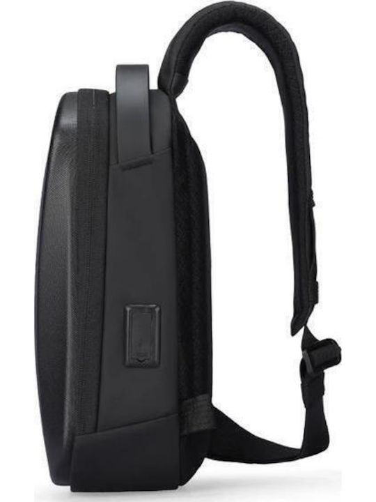 Chest Shoulder Bag Mark Ryden Impermeabil Oxford Material Husă Eva Cu Port USB Structură Multi-compartiment Compatibilă Cu Tabletă De 7.9 Inch Curea Simplă Unisex Culoare Neagră