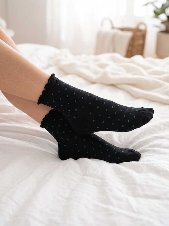 Enrico Coveri Women's Socks with Navy Patterns