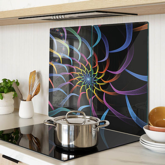 Tulup Schneidebrett Glas Set 52x30cm