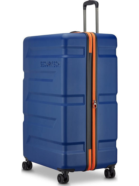 Securitech by Delsey Großer Hartreisekoffer Navy Blau Höhe 81cm