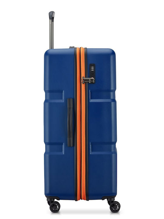 Securitech by Delsey Großer Hartreisekoffer Navy Blau Höhe 81cm