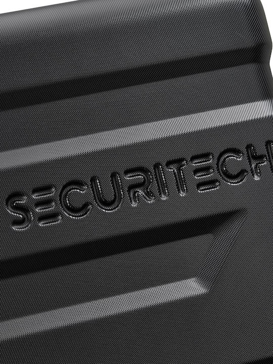 Securitech by Delsey Μεγάλη Βαλίτσα Ταξιδίου Σκληρή Black Ύψους 81εκ.