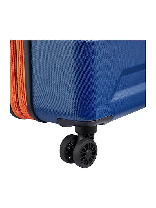 Securitech by Delsey Medium Travel Suitcase Hard Navy Blue Height 69cm