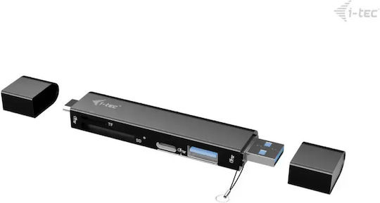 Card Reader I-tec Usb-c/usb-a Dongle Sd Tf 2xusb