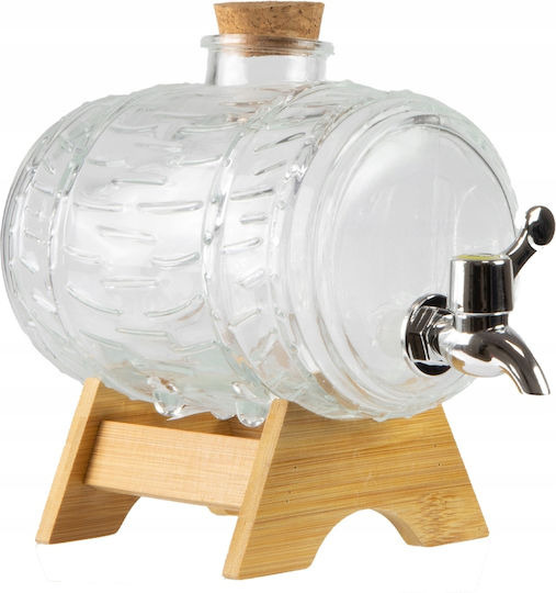 Bimberek Getränkespender Glas mit Zapfhahn 1,5l