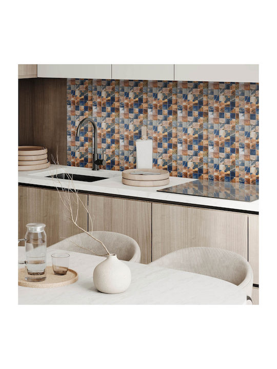 Set Plăci Pvc Decorative Cu Model Mozaic Piatră Bucătărie Sau Baie 10x40x20 Bucăți