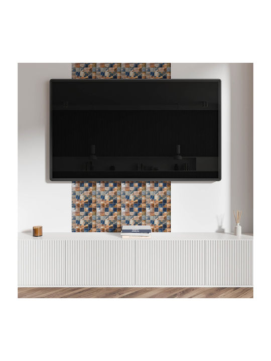 Set Plăci Pvc Decorative Cu Model Mozaic Piatră Bucătărie Sau Baie 10x40x20 Bucăți