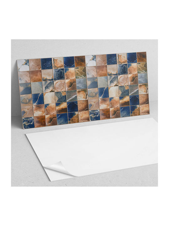 Set Plăci Pvc Decorative Cu Model Mozaic Piatră Bucătărie Sau Baie 10x40x20 Bucăți