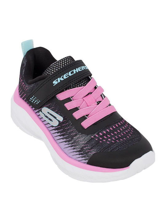 Kids Sneakers with Hoop & Loop Closure Black