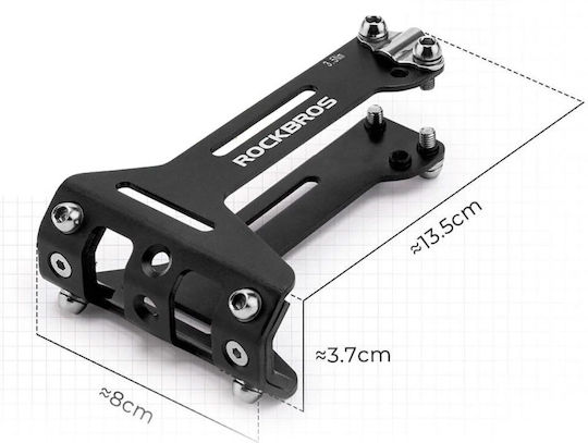 Rockbros Flaschenhalter Adapter Rockbros 31210003001 Unter Sattel Aluminium Schwarz