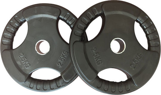Profit Set of Plates Rubber 1 x 2.5kg Ø28mm with Handles