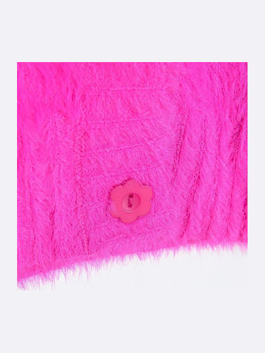 Kinder-Strickjacke Fuchsie