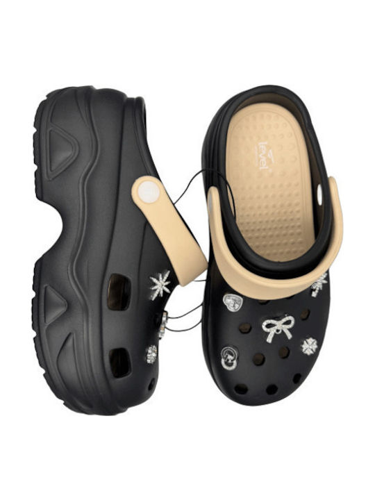 Level Anatomic Women's Anatomic Black Clogs