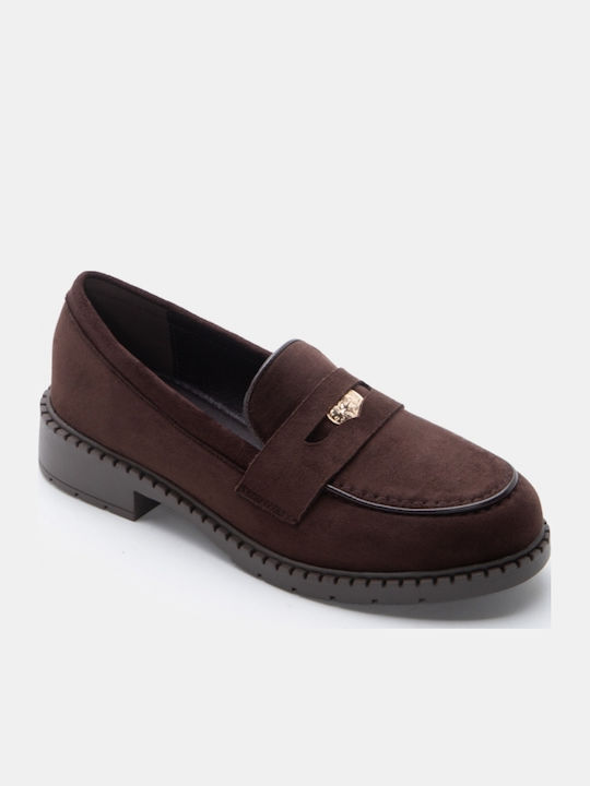 Women's Moccasins In Brown Colour