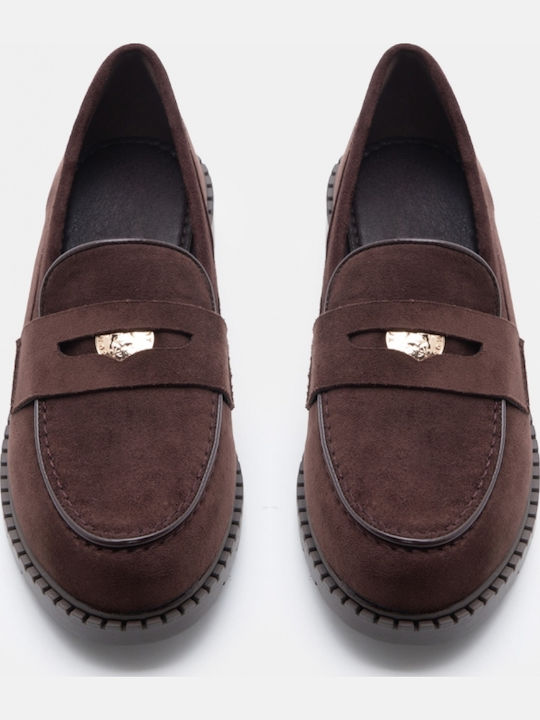 Women's Moccasins In Brown Colour
