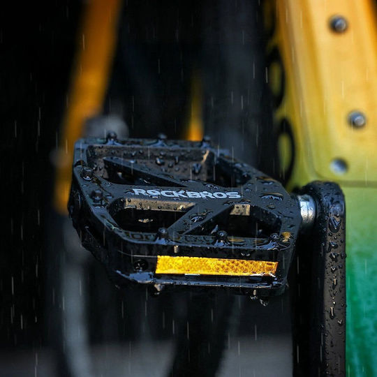 Rockbros Bicycle Pedals Flat Black