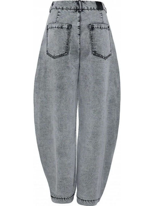 High Rise Women's Jean Pants in Regular Fit Grey