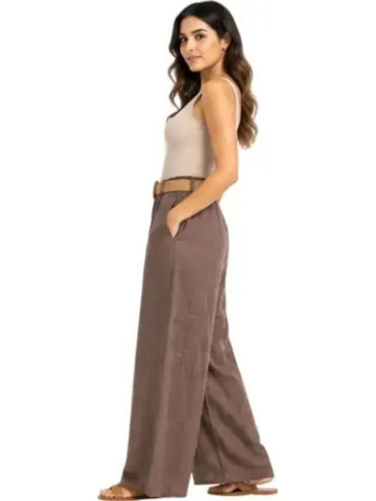 Damen Leinenhose Braune