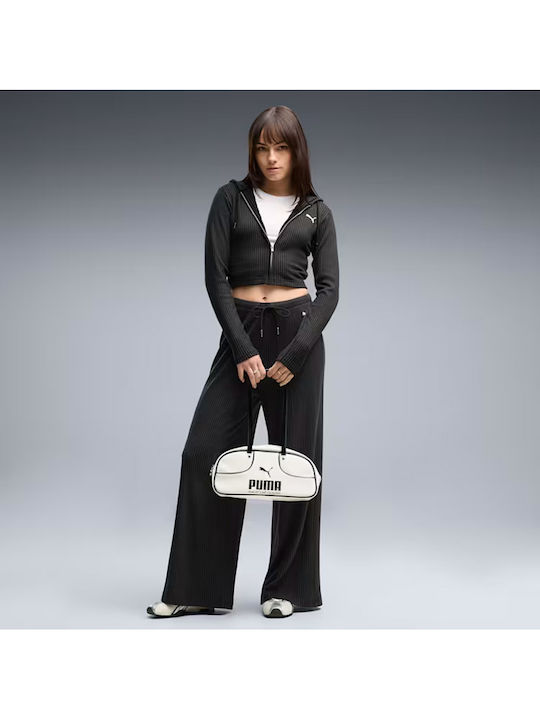 Women's Hooded Sweatshirt Cardigan Grey