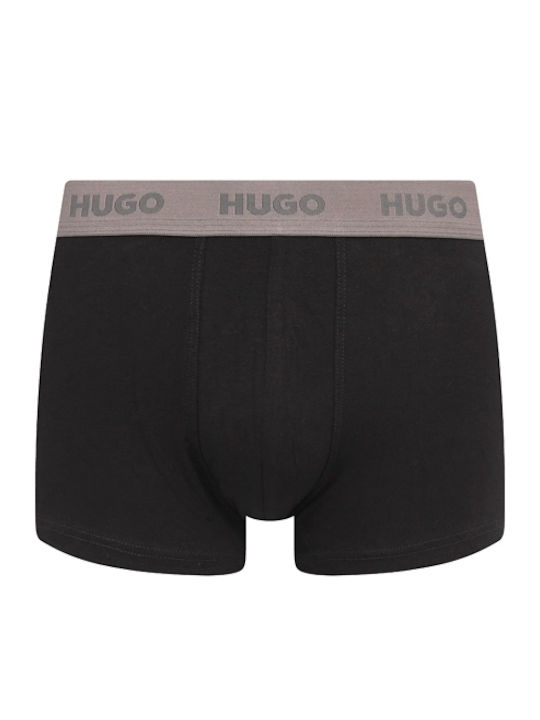 Hugo Men's Boxers Red- Black- Khaki 3Pack