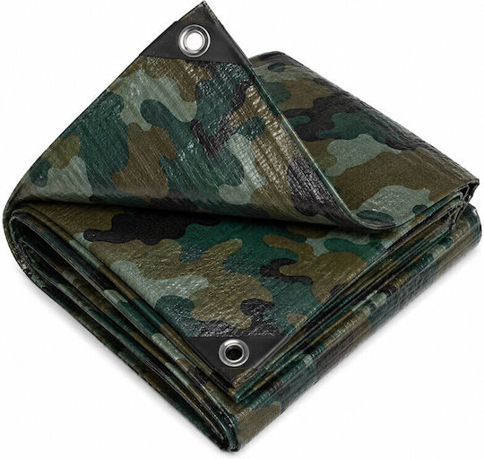 Army Tarp Outdoor 2x3 M 90 G/m² Impermeabil Cu Ochiuri Metalice Rezistent La UV