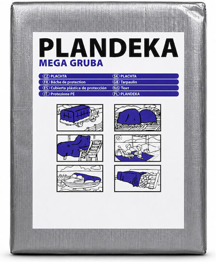 Prelată Extra Durabilă 2x2 M PE 260 G/m² Pentru Protecția Bunurilor în Exterior