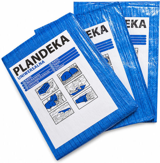 Multifunctional Tarp 4x5 M 55 G/m² Household Professional Use Blue