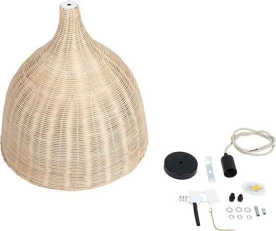 kelvo Bahamas Beige Boho Ceiling Pendant Light with E27 Socket 45x45x47cm