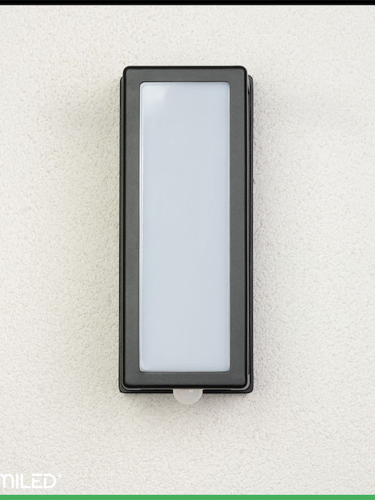 Garden Light E27 Wall-Mounted Rectangular Motion Sensor Facade Domlo Lumiled